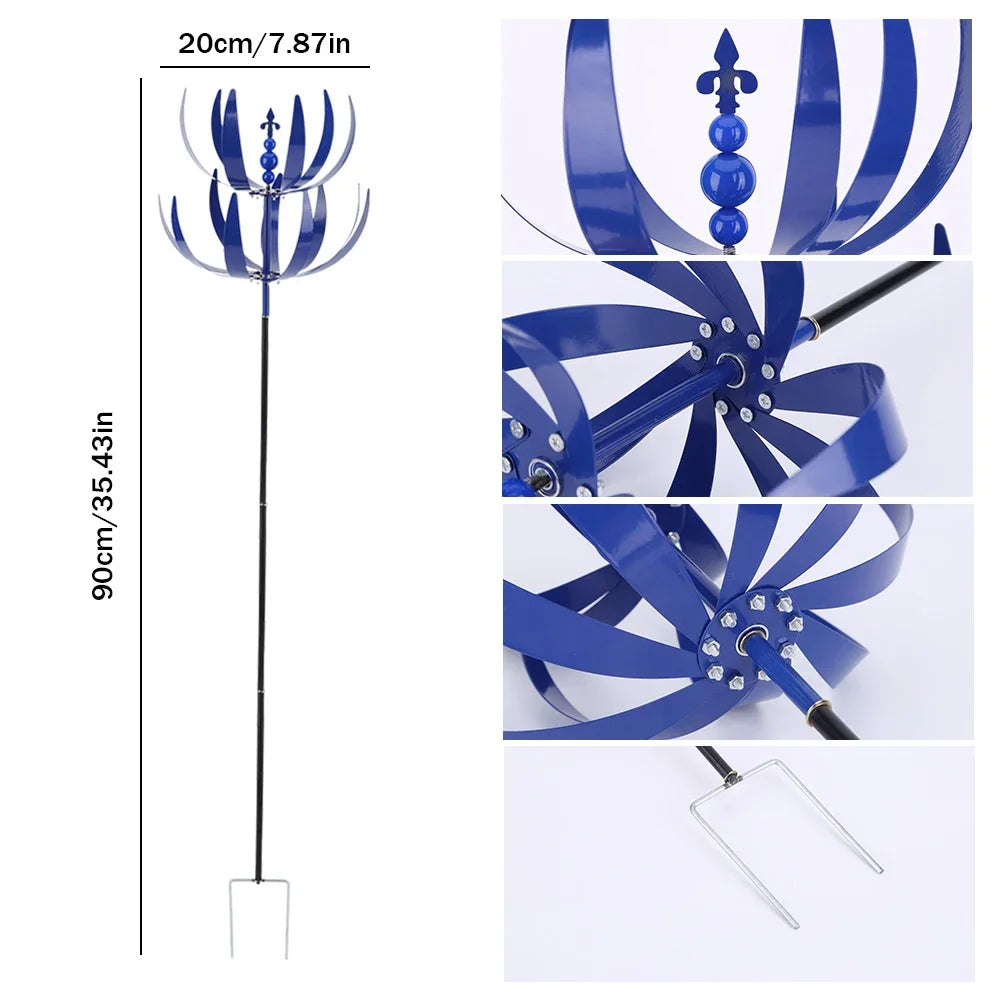 Metal Eagle Wind Spinner Garden Stake – Kinetic Bird Deterrent Garden Wind Spinner PRIMED Metal Wind Spinners