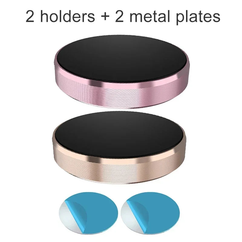 Universal Magnetic Phone Car Mount – Dashboard & Wall Holder Magnetic Phone Mount PRIMED Rose Gold Gold-Fixed