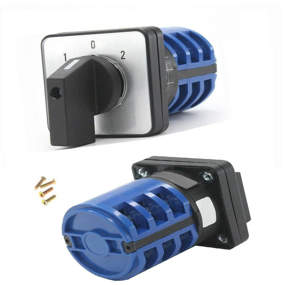 LW26 20A/32A 3-Position Rotary Cam Changeover Switch On-Off-On Rotary Cam Switch PRIMED