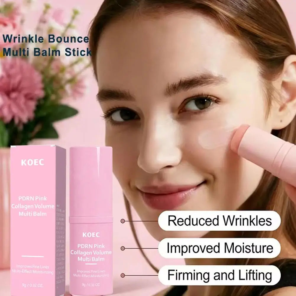 PDRN Pink Collagen Multi Balm – Face, Neck & Lip Moisture Collagen Balm Stick PRIMED
