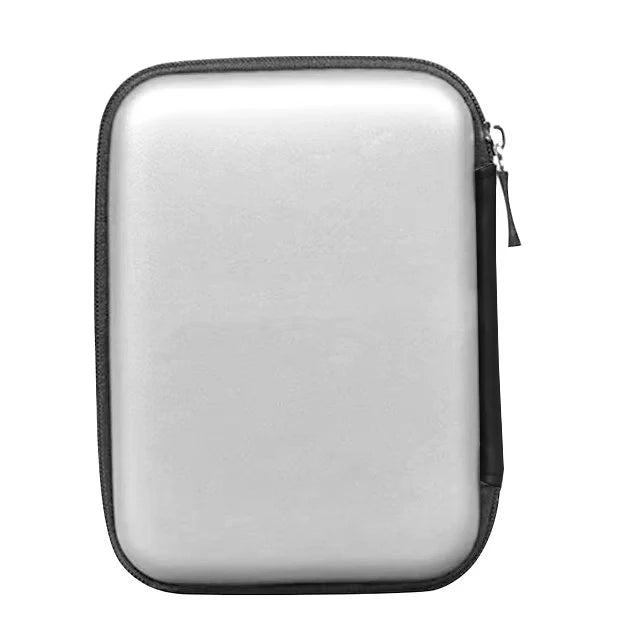 UTHAI 2.5" HDD Carrying Case – EVA Hard Drive Storage Bag HDD Carrying Case PRIMED T27-silver