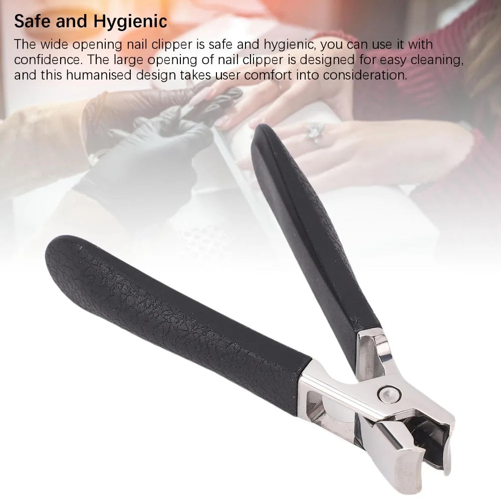 Wide Jaw Stainless Steel Nail Clipper | Anti-Splash Cover