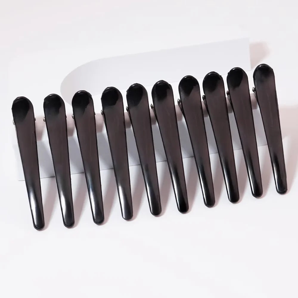 10-Pack Anti-Slip Plastic Duckbill Hair Clips for All Hair Types