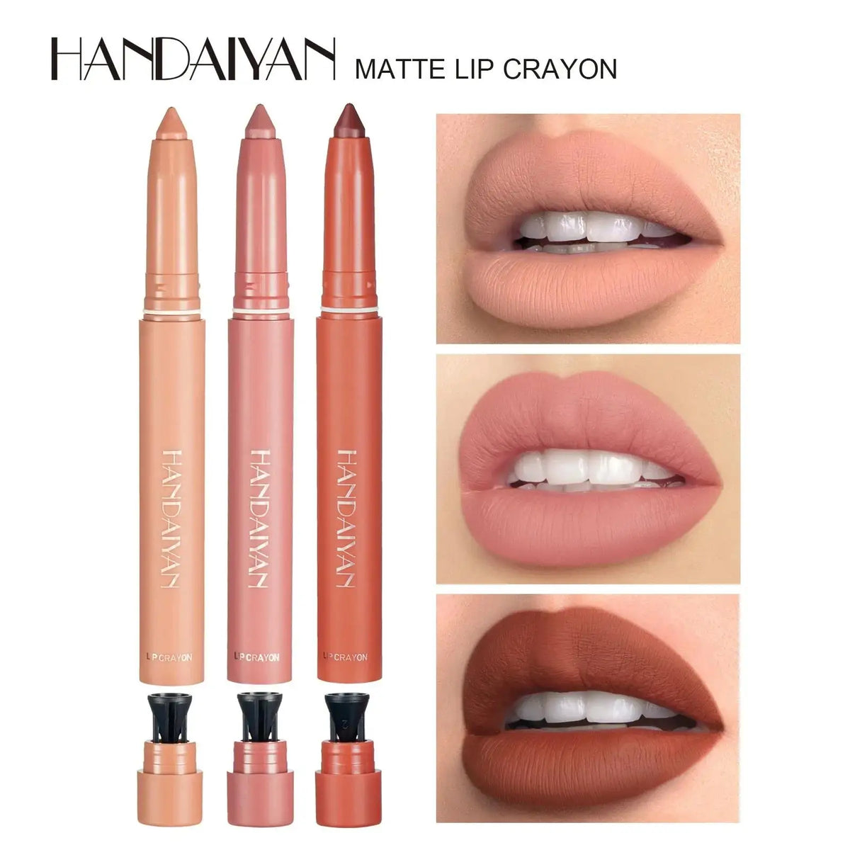 Handaiyan Velvet Matte Lip Liner Pencil – Waterproof Long-Lasting Lip Liner Pencil PRIMED