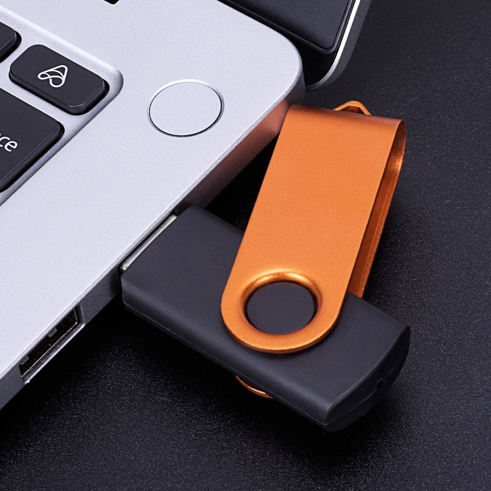 JASTER Colorful Rotatable Metal USB Flash Drive 4GB–128GB USB Flash Drive PRIMED
