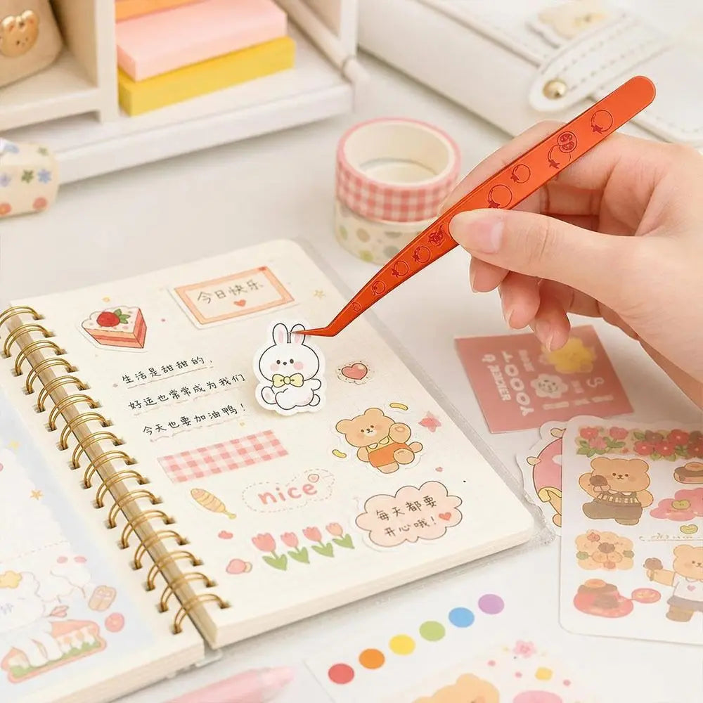 Stainless Steel False Eyelash Tweezers – Cartoon Fruit Design