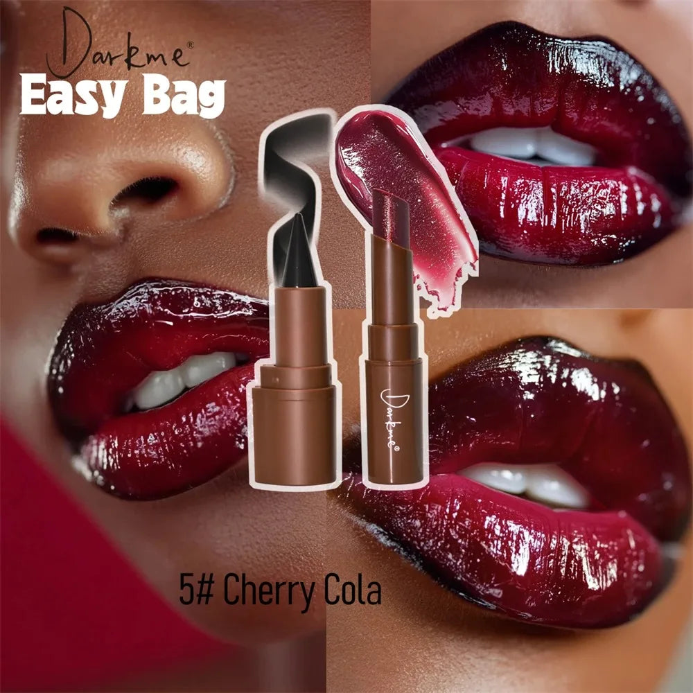 Matte Lip Liner & Pearlescent Lipstick Set – Long-Lasting Duo
