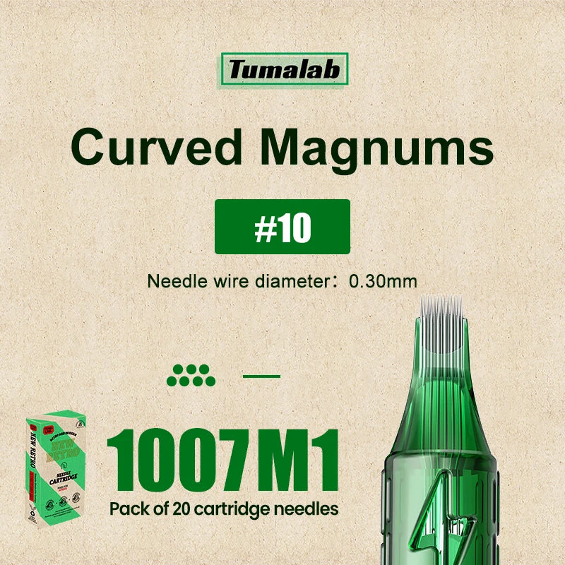 TUMAlab Tattoo Cartridge Needles 20PCS – Stainless Steel