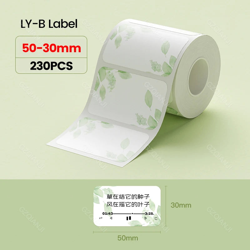 NiiMBOT Thermal Label Roll – Waterproof Round Stickers B1 B21