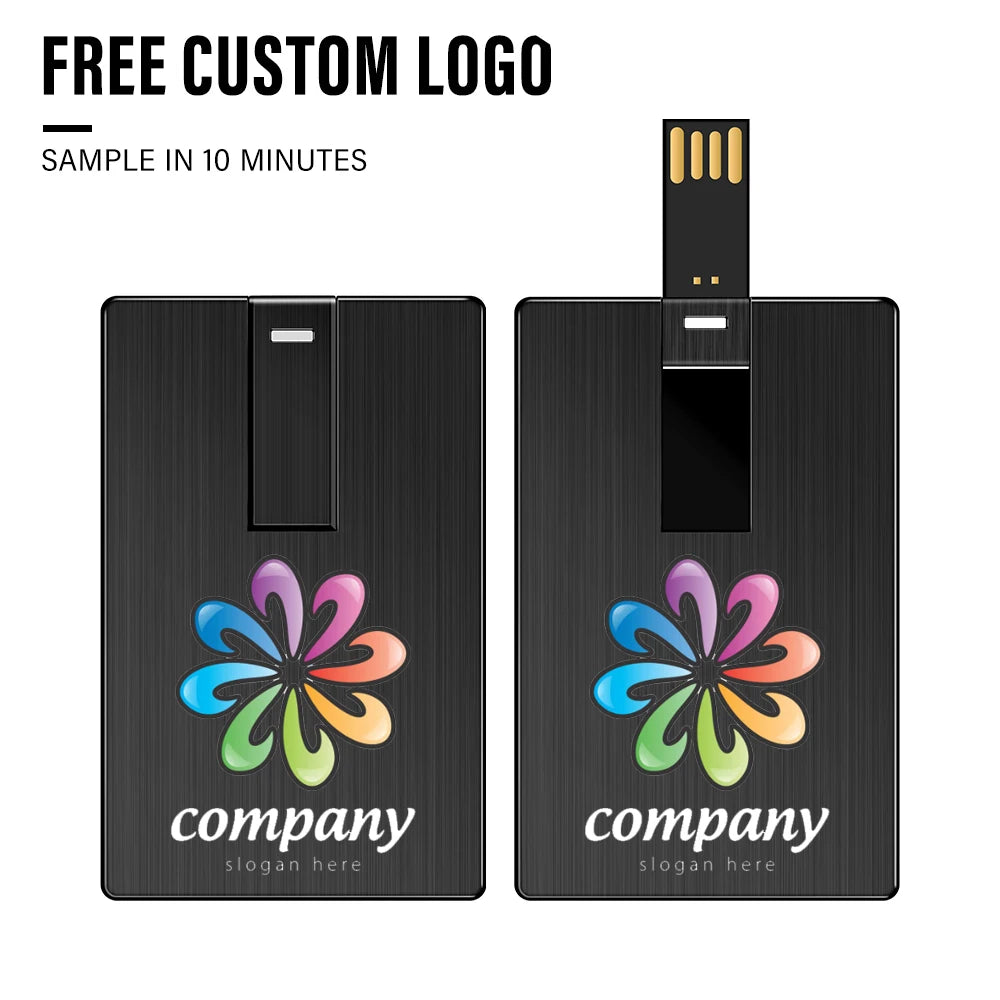 Custom Logo Credit Card USB Flash Drive 4GB–128GB | JASTER USB Flash Drive PRIMED