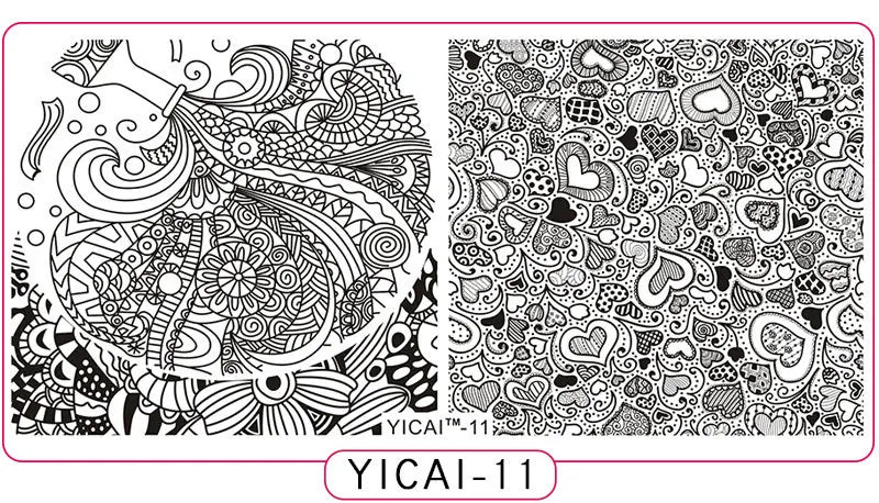 MAFANAILS YICAI 3D Flower Nail Stamping Plate – 40 Designs Nail Stamping Plate PRIMED 11