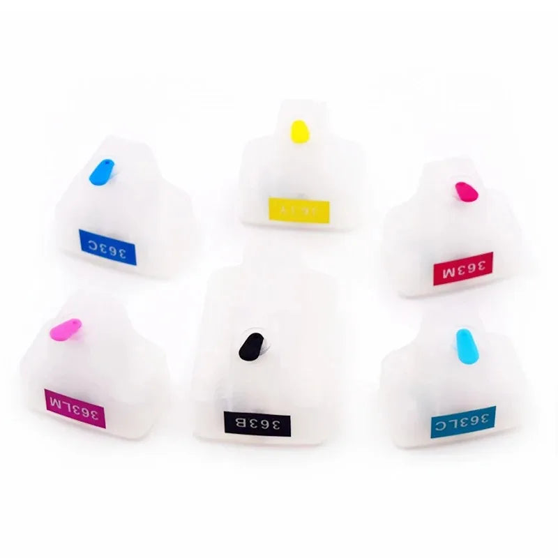 HP 363 Refillable Ink Cartridge Set – 6 Colors for Photosmart Refillable Ink Cartridge PRIMED