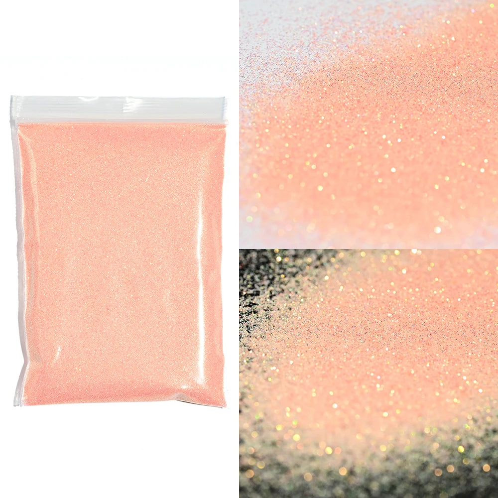 Ultra-Fine Nail Glitter Powder 10g – Pink & Blue Chrome Pigment