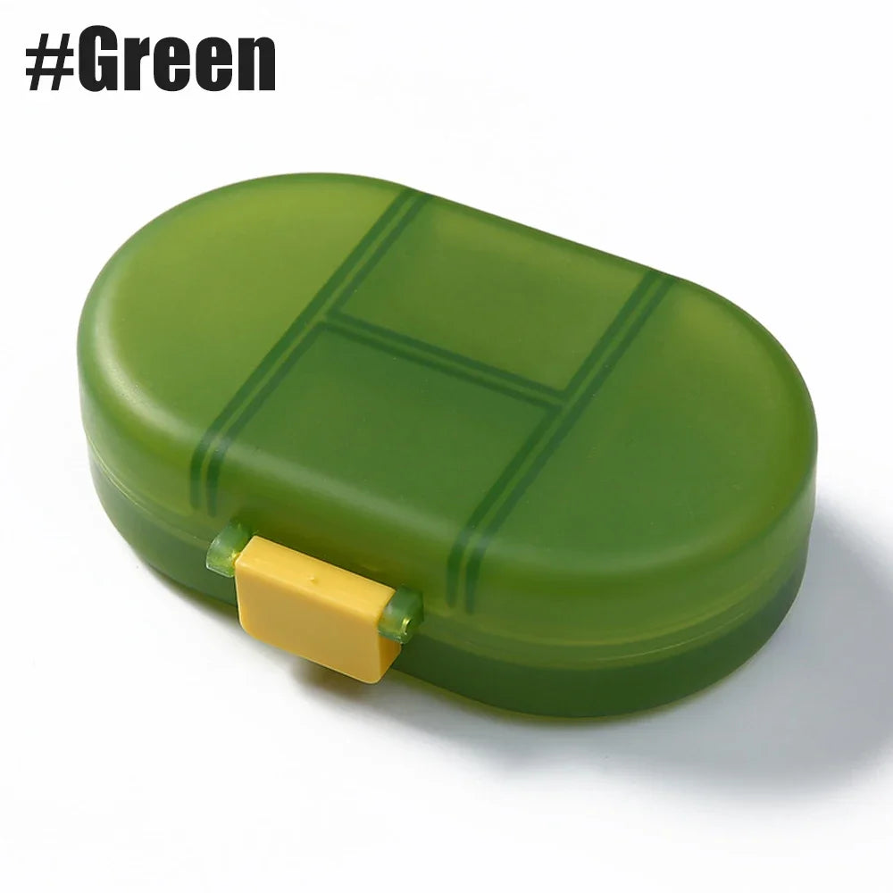 Travel Pill Organizer 8 Compartments – Airtight Medicine Case
