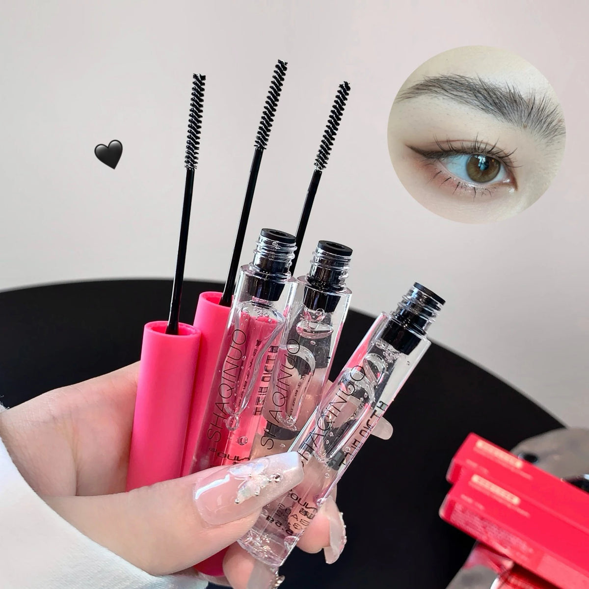 Waterproof Transparent Eyebrow Styling Gel with Brush | SHAQINUO