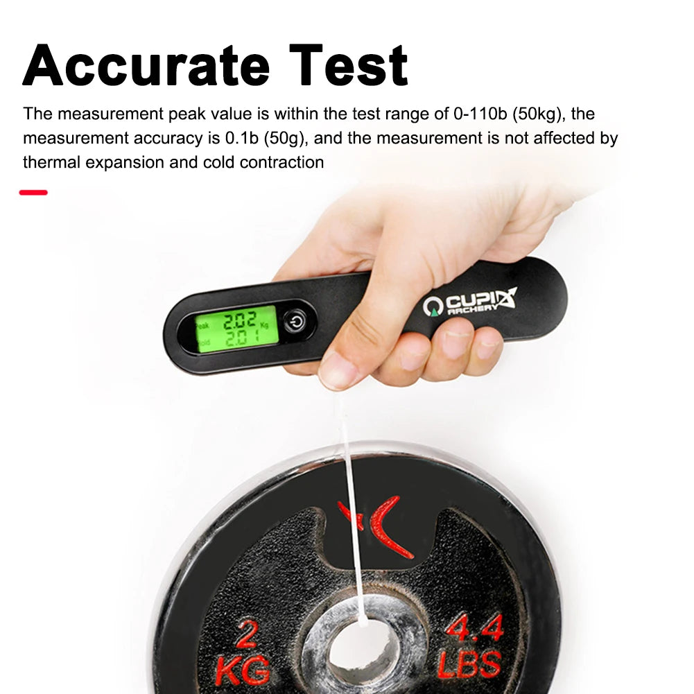 Digital Bow Scale 110 lbs LED Display – Archery Draw Weight Tool Archery Bow Scale PRIMED