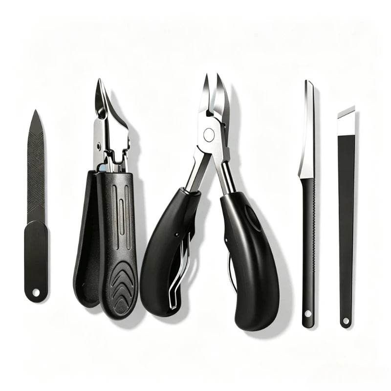 Stainless Steel Toenail Clipper & Foot Care Kit – 1/5 Pcs