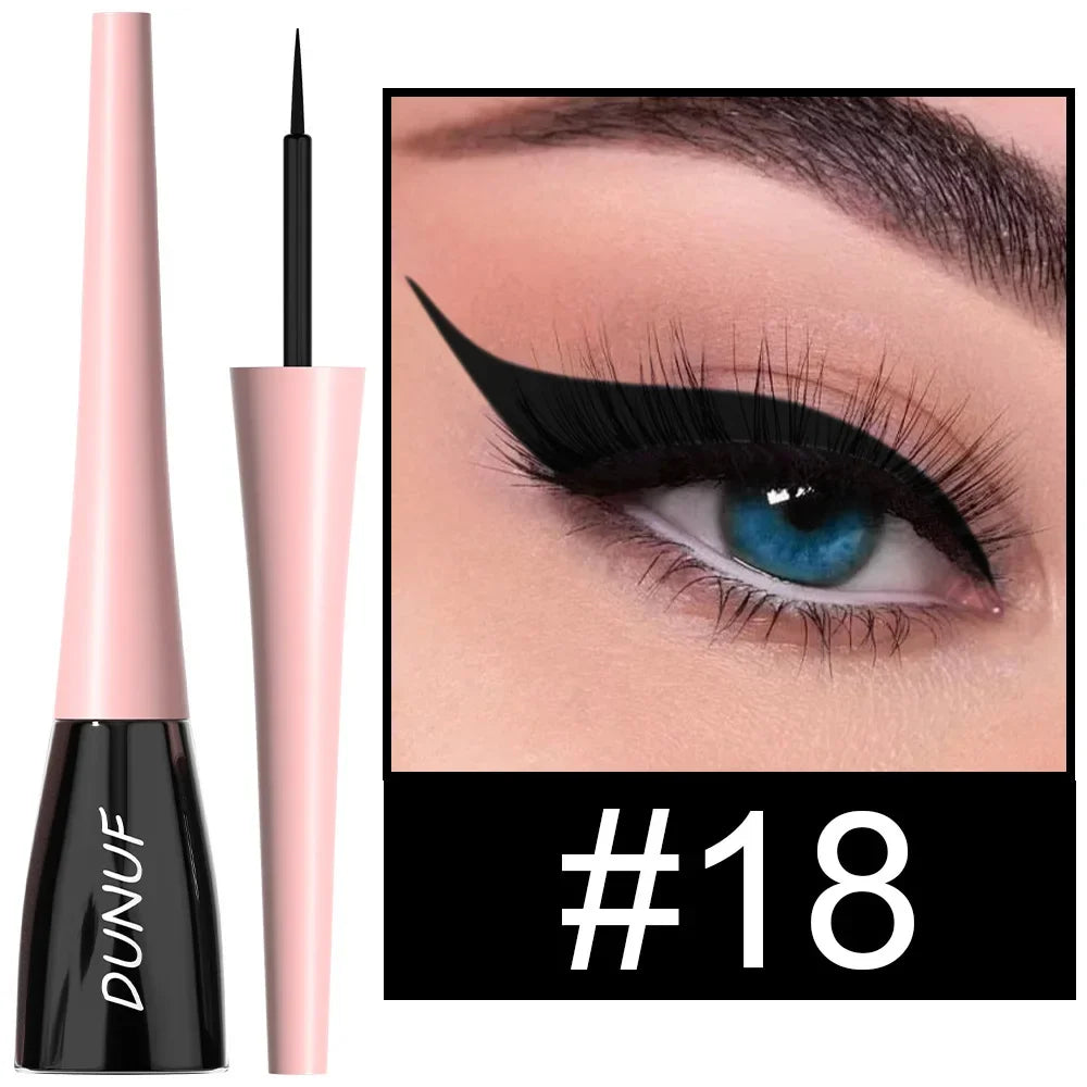 Colorful Liquid Eyeliner Quick Dry Waterproof Long Lasting Liquid Eyeliner PRIMED 18