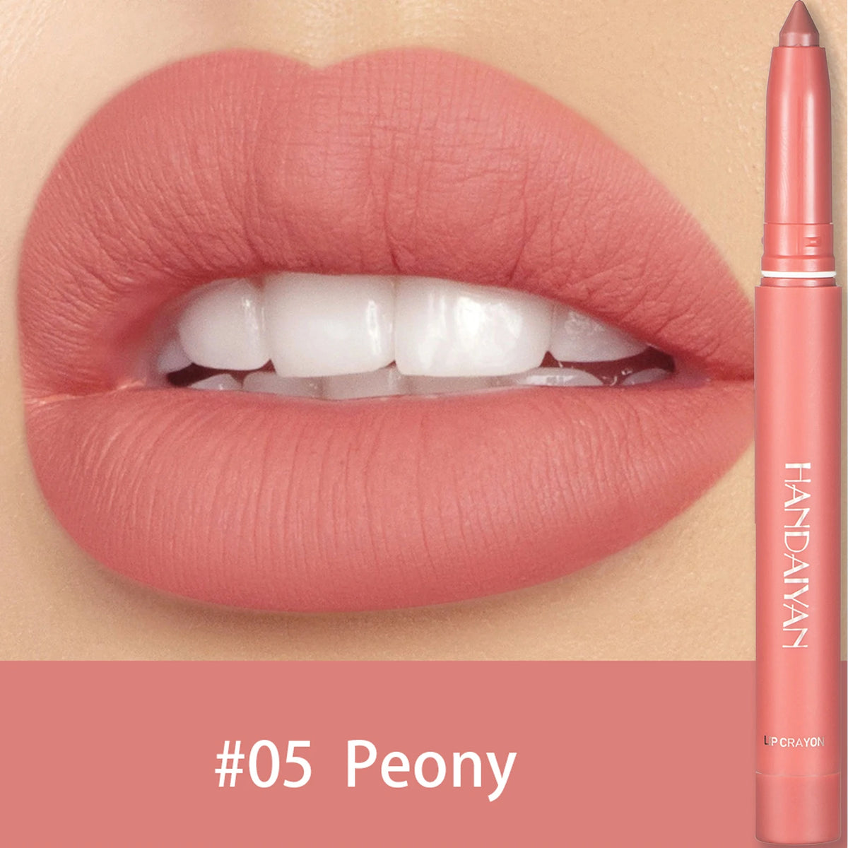 Waterproof Matte Lip Liner Pencil – 12 Shades, Long-Lasting