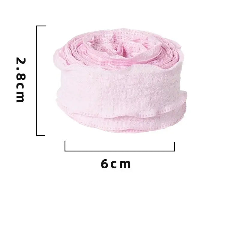 10 Yards Fishtail Wave Edge Pleated Chiffon Ribbon 2.5cm