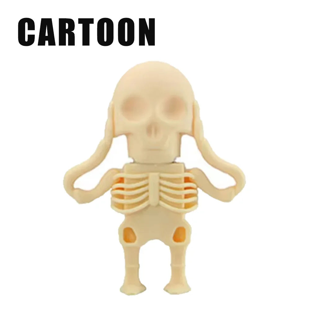 Skull USB Flash Drive 2.0 | 8GB–128GB Novelty Memory Stick USB Flash Drive PRIMED style3 32 GB
