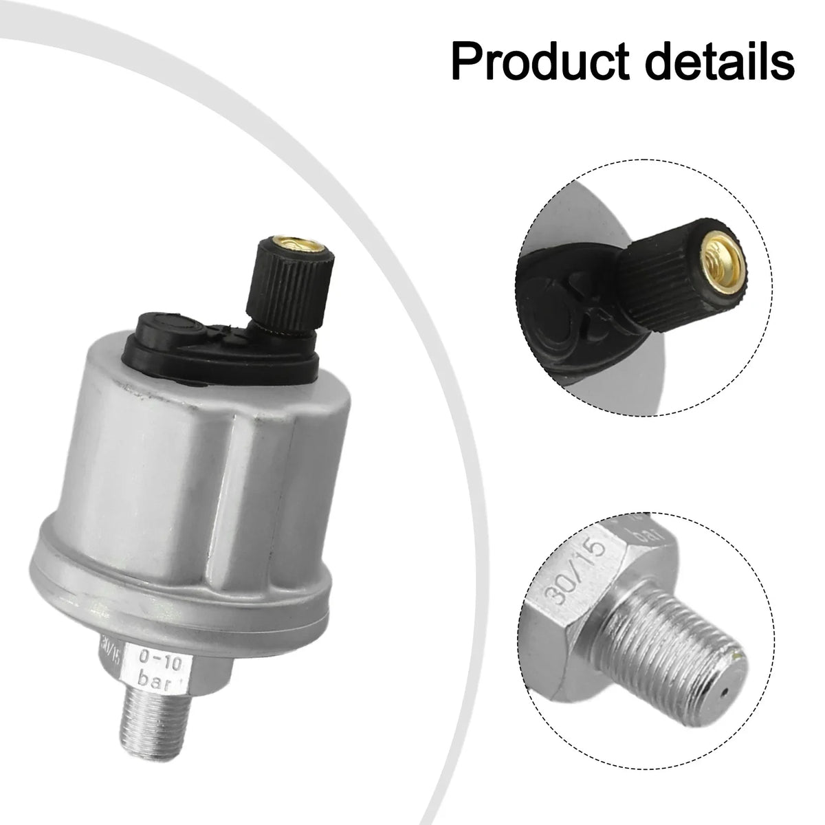 Oil Pressure Sensor 1/8-27NPTF 0–10BAR VDO Compatible Oil Pressure Sensor PRIMED