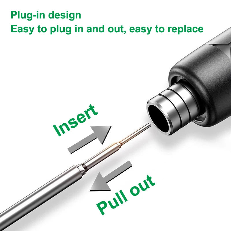 3-Piece Soldering Iron Tips Set – 5V USB & Battery Compatible Soldering Iron Tips PRIMED