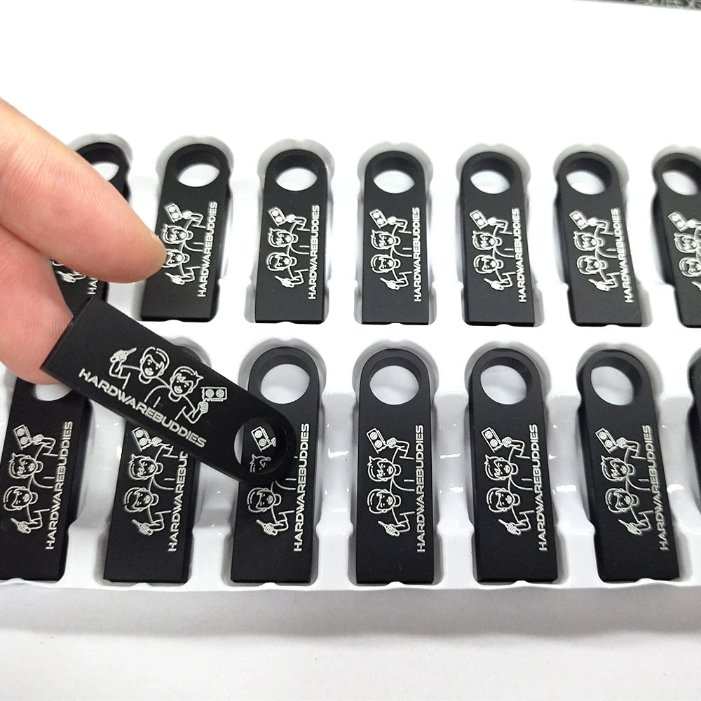 30-Pack Custom Logo USB 2.0 Flash Drives 128MB–128GB Metal USB Flash Drive Pack PRIMED