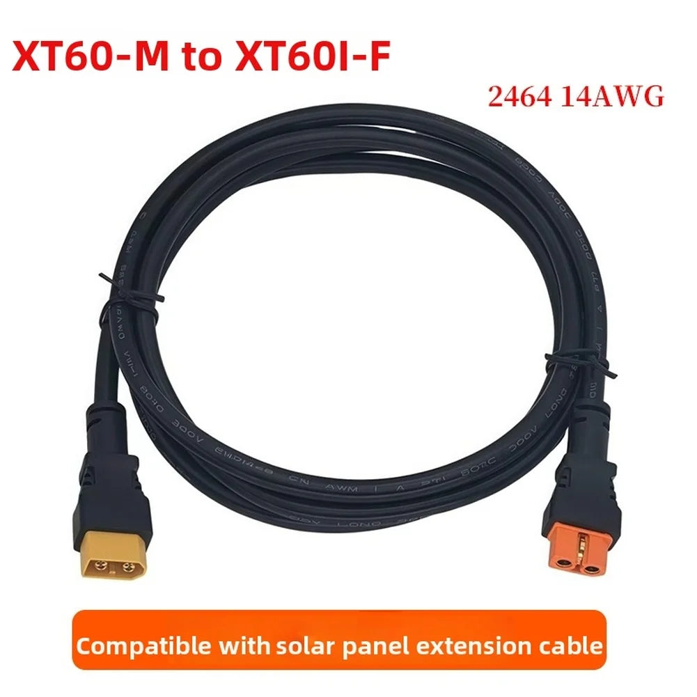 XT60-M to XT60I-F Solar Panel Extension Cable 1.5M 16AWG