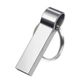 JASTER Mini Metal USB Flash Drive 16–128GB | Custom Logo Key Ring USB Flash Drive PRIMED Silver 16 GB