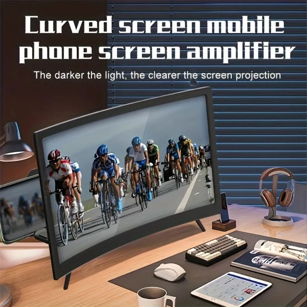 12" 3D HD Phone Screen Magnifier – Curved Display Amplifier Phone Screen Magnifier PRIMED