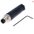 M8 Waterproof Sensor Connector 3/4 Pin Male Female Plug Industrial Connector PRIMED 3Pin Male