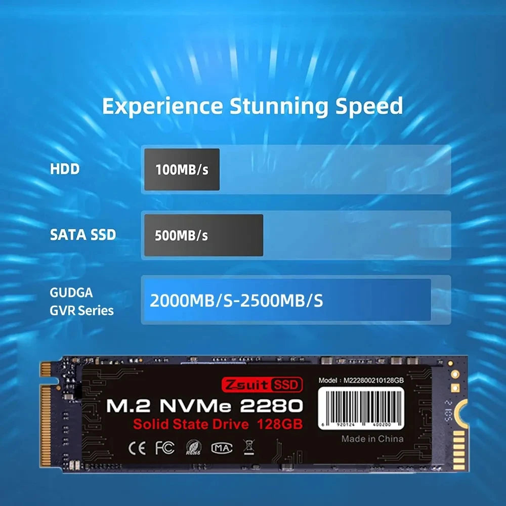 Z-Suite 512GB NVMe M.2 SSD PCIe 3.0 Internal Drive | M.2 2280