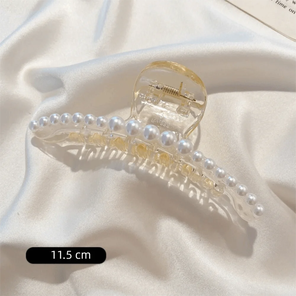 Pearl Hair Claw Clip – Elegant Shark Clip for Daily Styling Hair Claw Clip PRIMED B