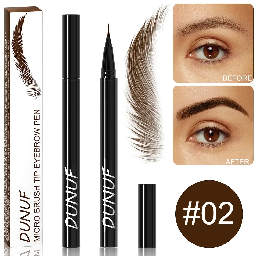 Ultra-Fine Waterproof Liquid Eyebrow Pencil – Black & Brown Liquid Eyebrow Pencil PRIMED DUHGMB-02 Brown