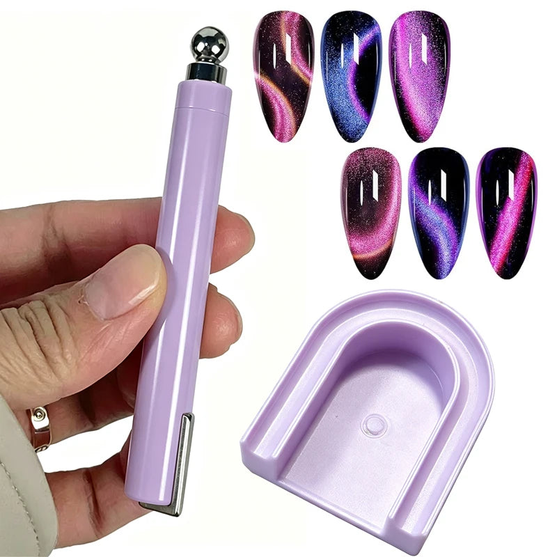 U-Shaped Cat Eye Nail Magnet Guide Tool | DIY Gel Polish