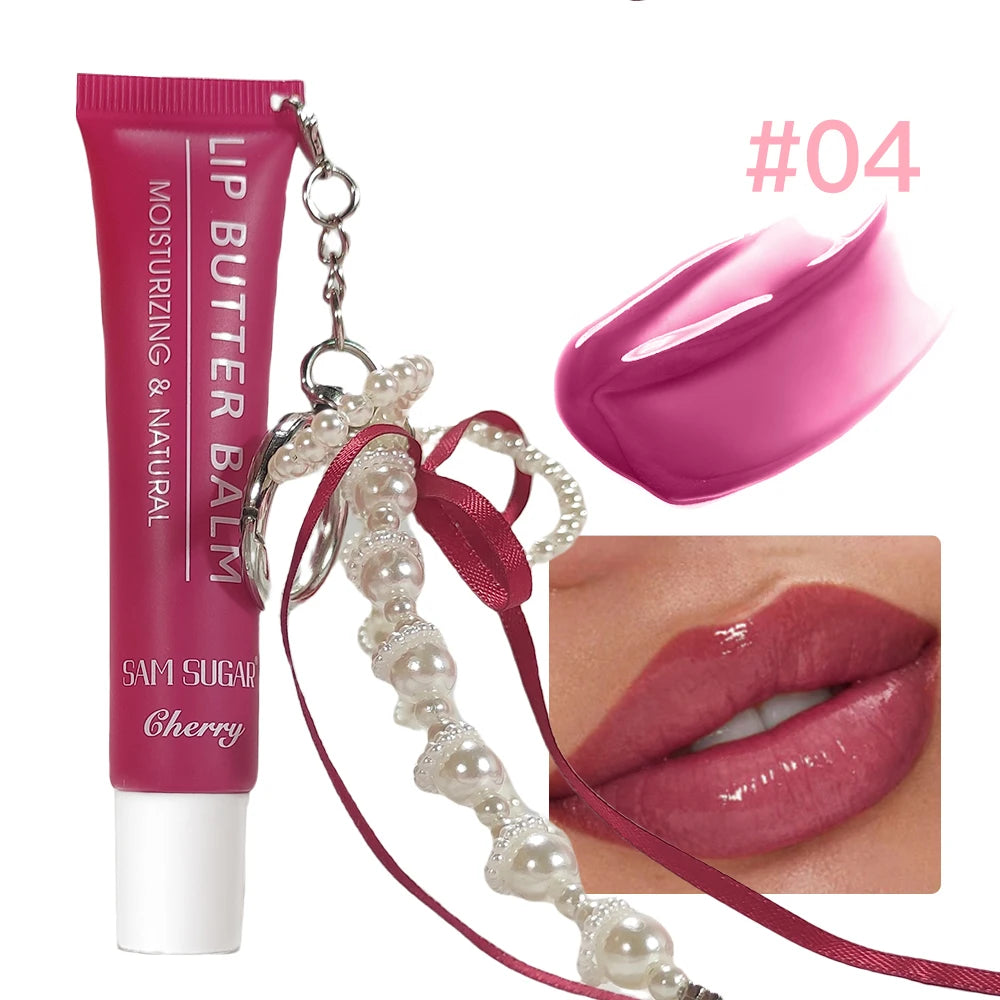 SAM SUGAR Pearl Chain Lip Gloss Butter Balm – Mirror Shine