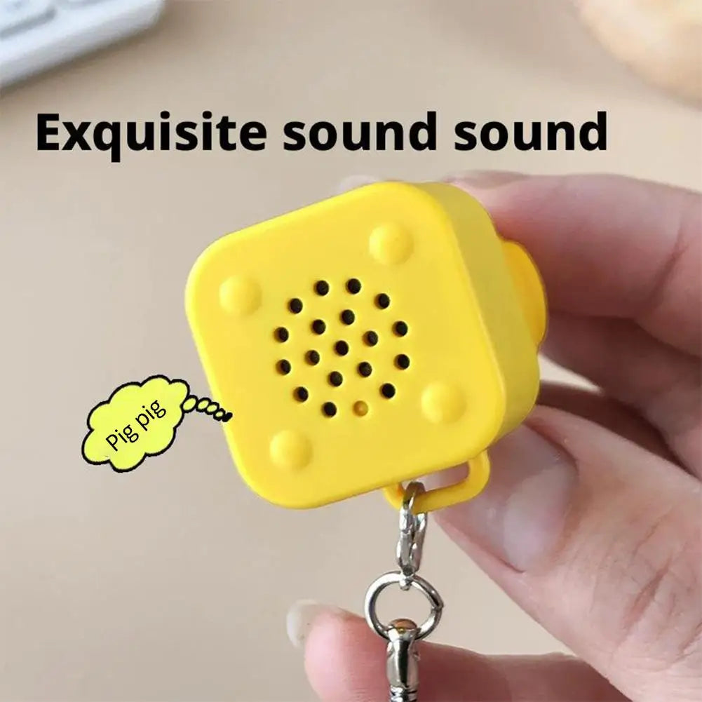 LED Fidget Clicker Keychain – Duck & Frog Sound Toy Fidget Clicker Toy PRIMED