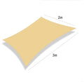 Sun Shade Sail Triangle & Rectangle HDPE Canopy – Patio Garden Sun Shade Sail PRIMED 2x3m