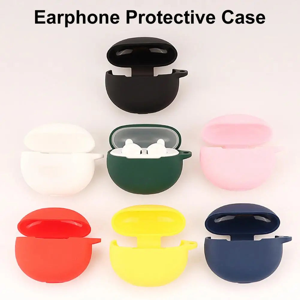 Silicone Case for OPPO Enco Air / Air 2 with Carabiner Clip Earbud Protective Case PRIMED
