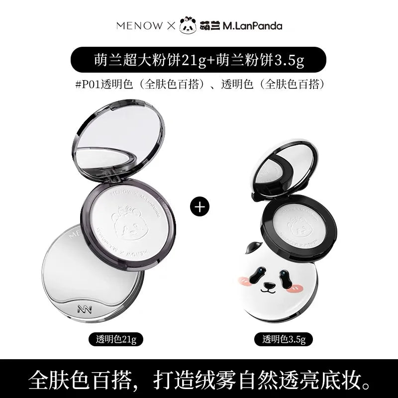 MENOW Panda Pressed Powder – Oil Control Long-Wear Concealer 21g