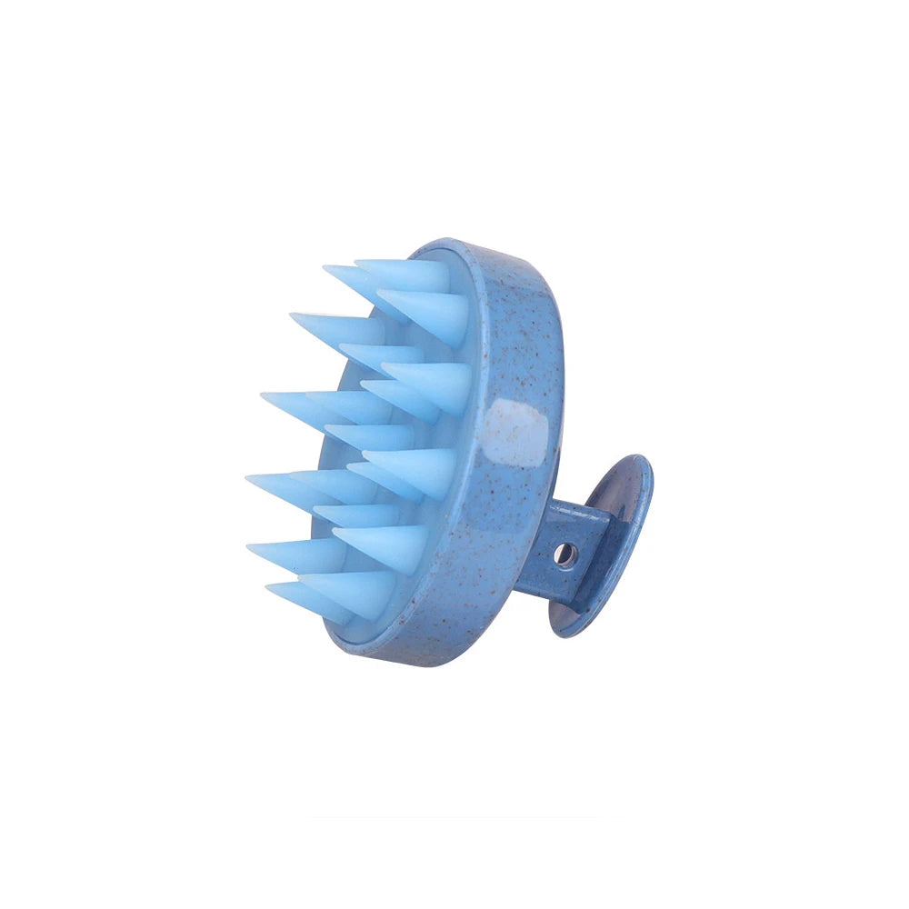 Silicone Scalp Massage Shampoo Brush | Hair Washing Comb Scalp Massage Brush PRIMED 265-blue