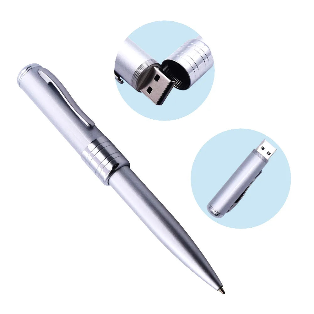 Pen USB Flash Drive 2.0 | Ballpoint Writing Pen Memory Stick USB Flash Drive Pen PRIMED