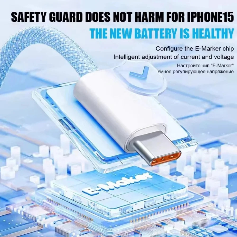 USB-C to USB-C PD 60W Fast Charging Cable 1M/1.5M/2M USB-C Charging Cable PRIMED