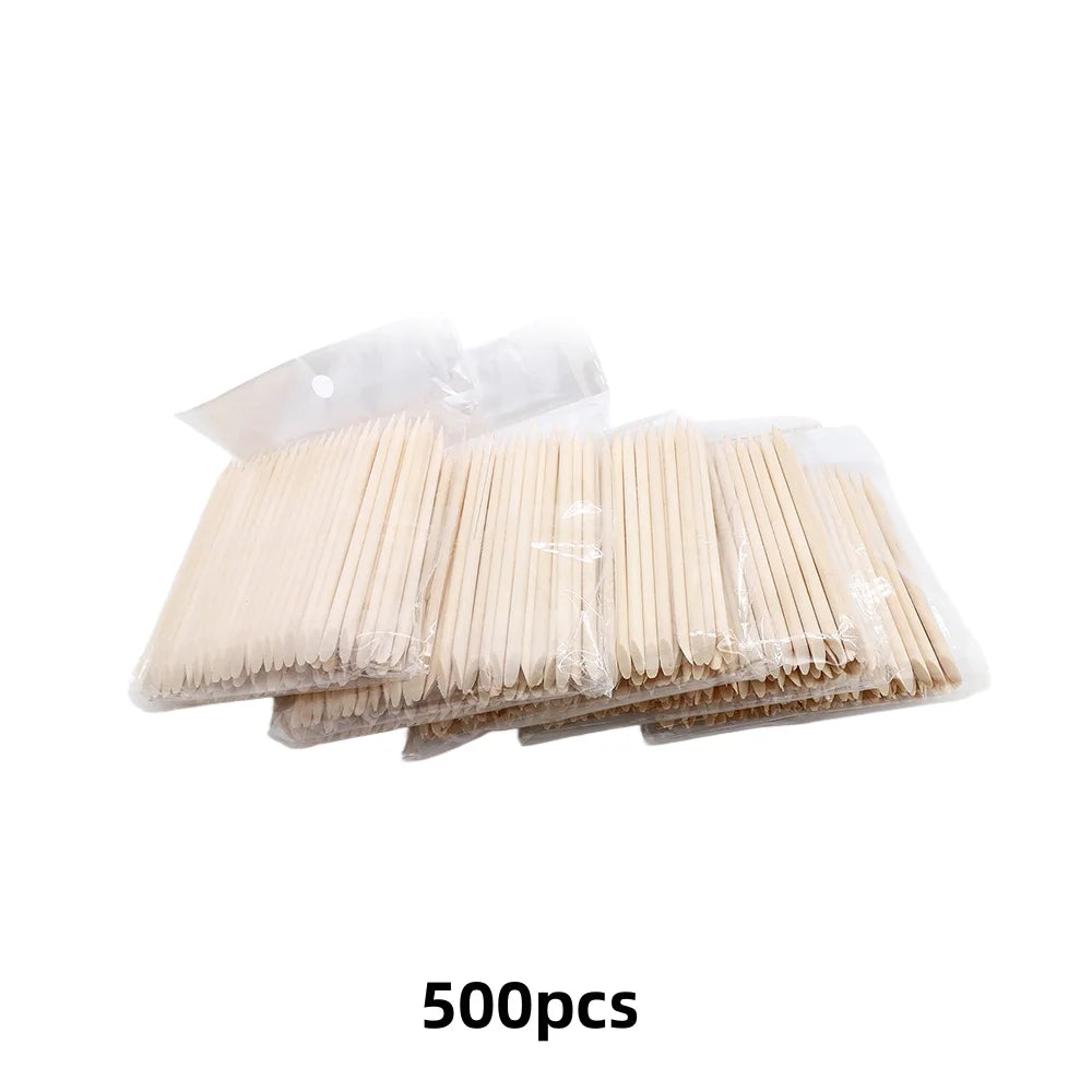Wood Cuticle Sticks 95mm Double-Ended | 100/200/500 Pack