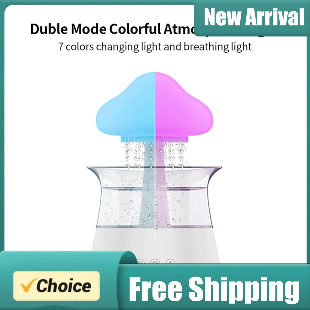 Mushroom Rain Mist Maker – LED Aroma Diffuser & Humidifier Aroma Diffuser Humidifier PRIMED