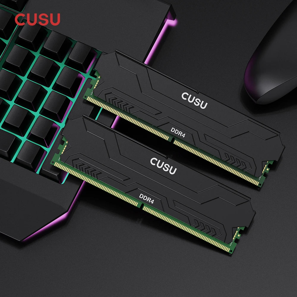 CUSU DDR4 & DDR5 Desktop RAM 8GB–64GB UDIMM 3200–6400MHz Desktop RAM Module PRIMED