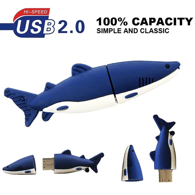 Cute Animal USB Flash Drive Turtle Fish Dolphin 4GB–128GB Novelty USB Flash Drive PRIMED