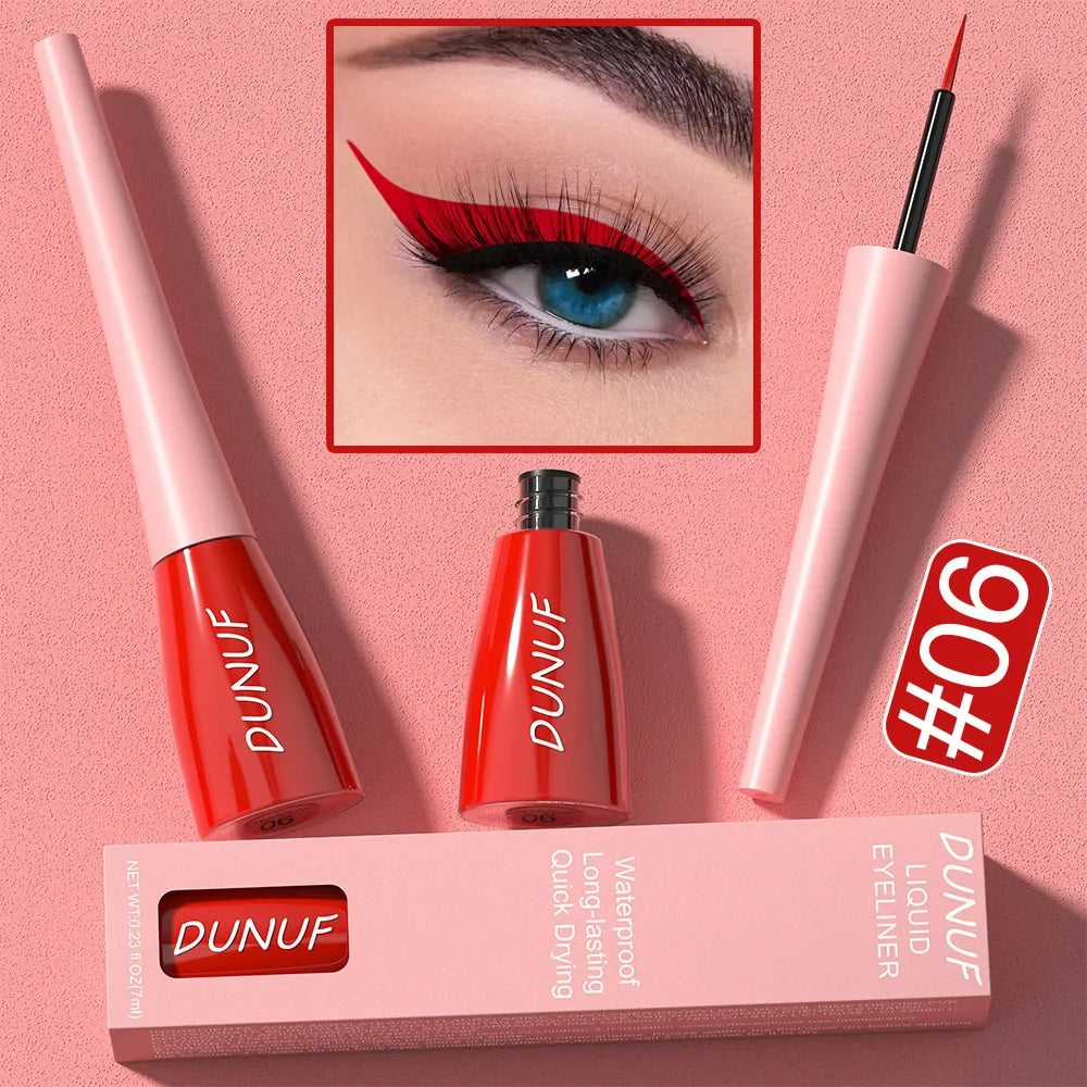 Colorful Liquid Eyeliner Quick Dry Waterproof Long Lasting Liquid Eyeliner PRIMED