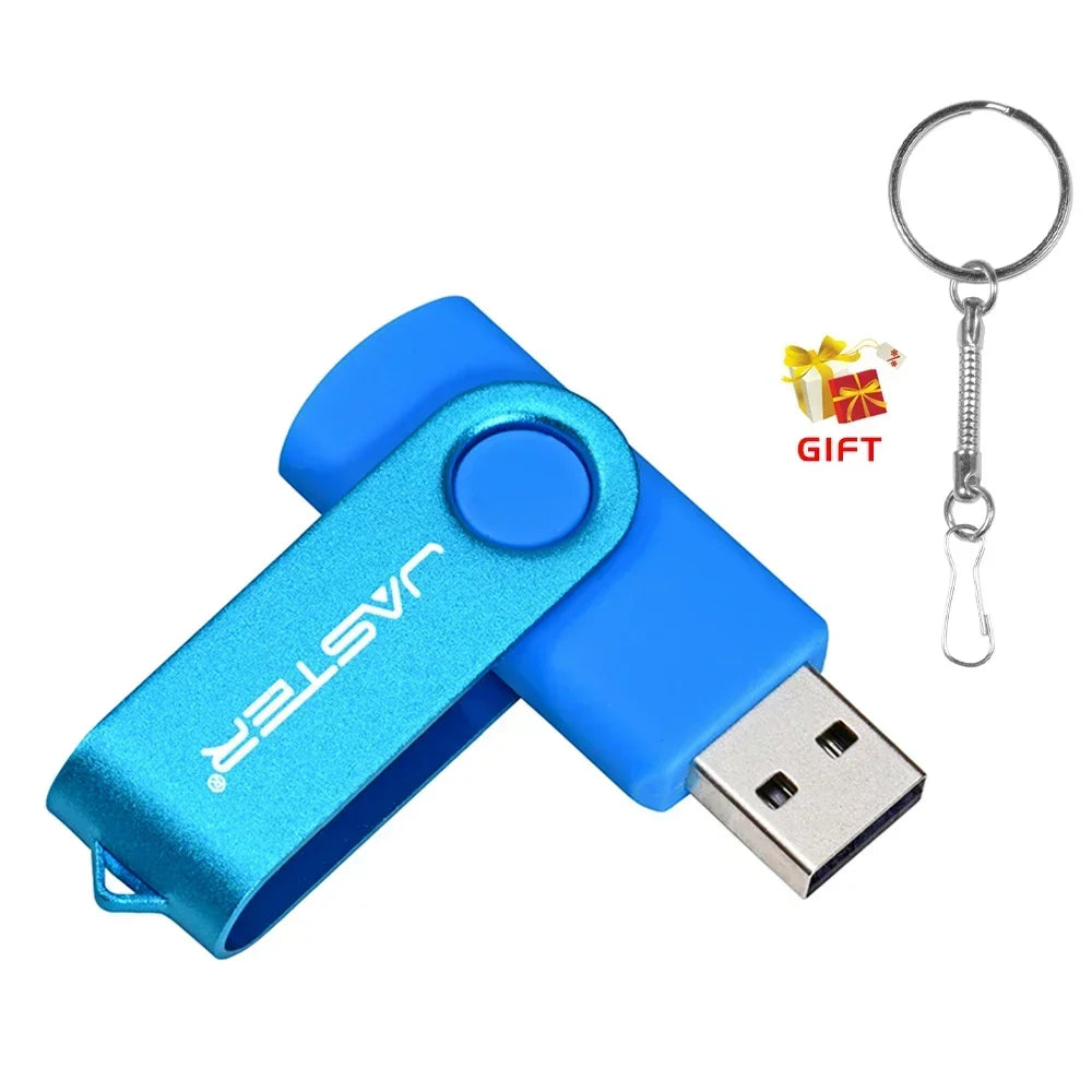 JASTER Keychain USB Flash Drive | Custom Logo | 4GB–64GB USB Flash Drive PRIMED 8GB SKY BLUE CN